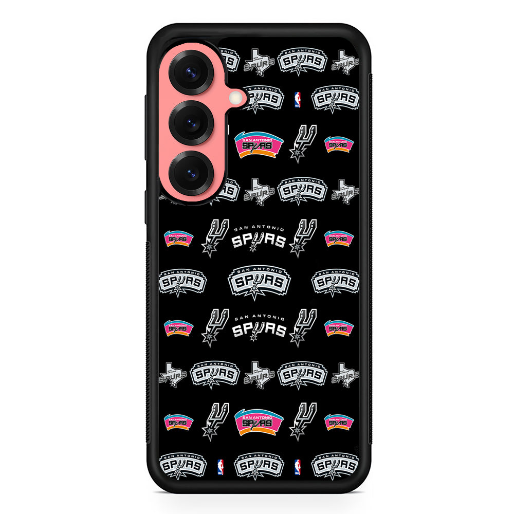 San Antonio Spurs Pattern Samsung Galaxy S25 Case | Protective Case for Samsung Galaxy S25