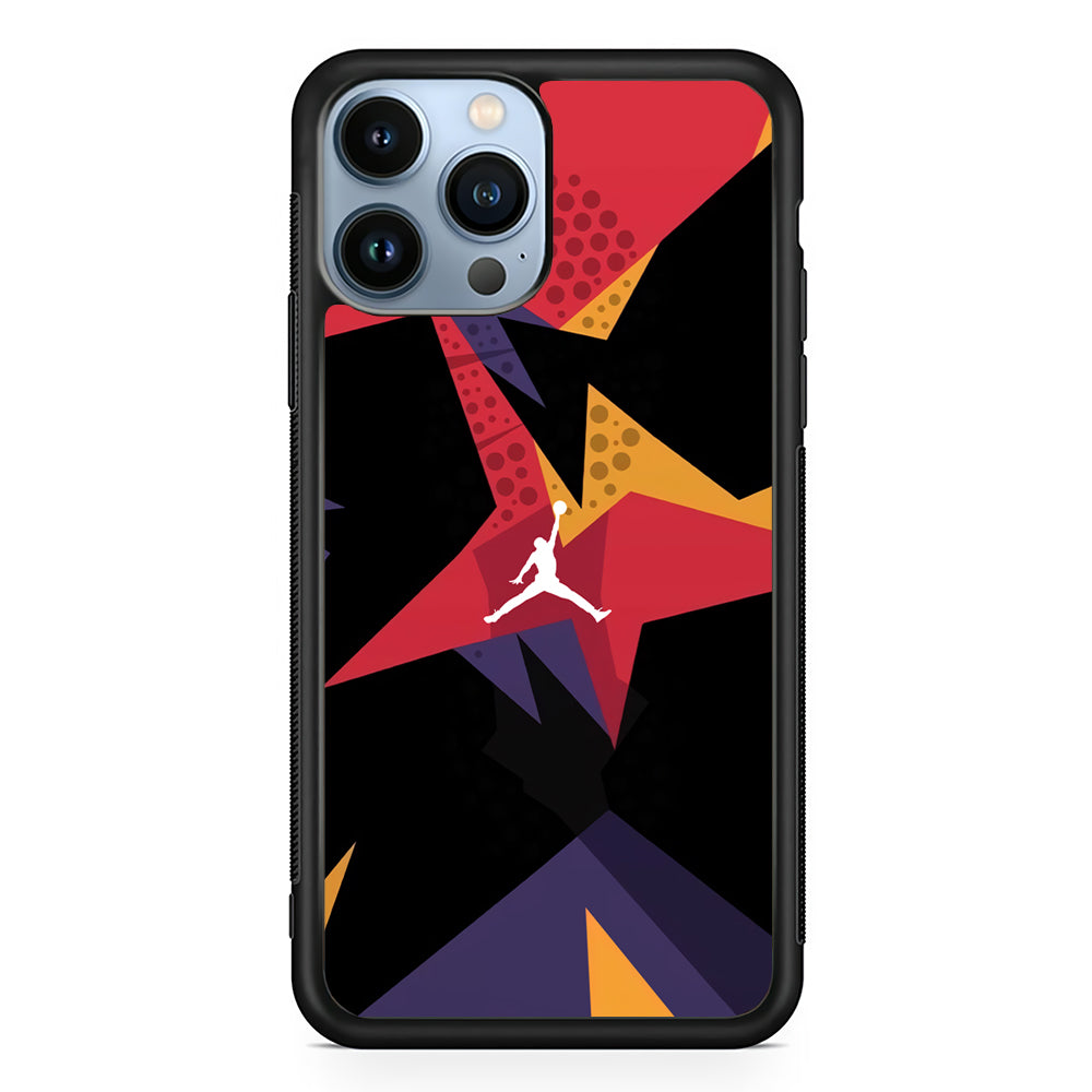 Air Jordan Silhouette of Footstep 2D Rubber Phone Case | Slim Protective Phone Case