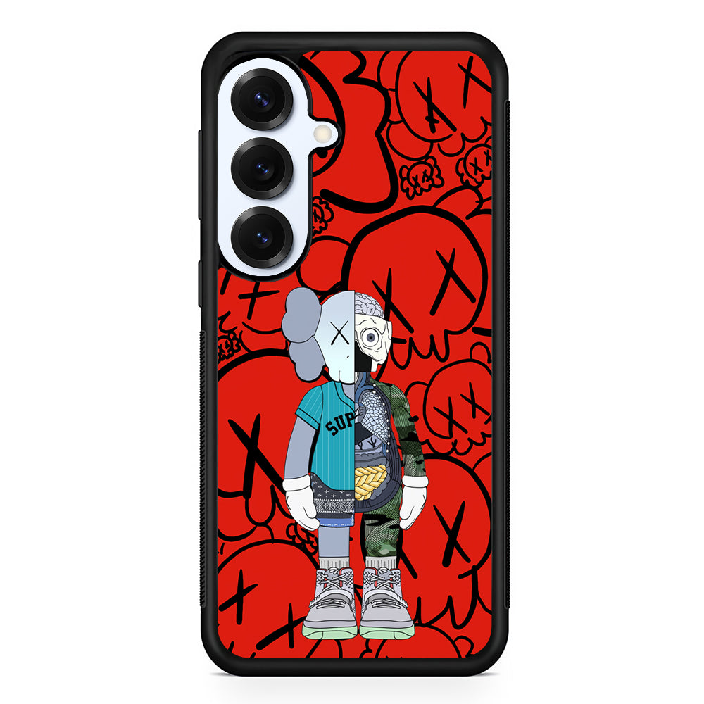 Kaws Graffiti Red Samsung Galaxy S25 Plus Case | Slim Rubber Case for Samsung Galaxy S25 Plus