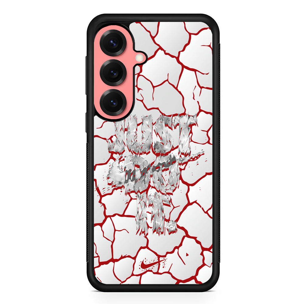 Nike On The Red Crack Samsung Galaxy S25 Case | Slim Protective Cover for Samsung Galaxy S25