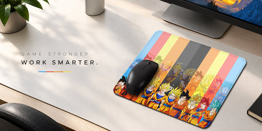 Dragon Ball Z Goku Transformation Mouse Pad – Non-Slip Desk Mat
