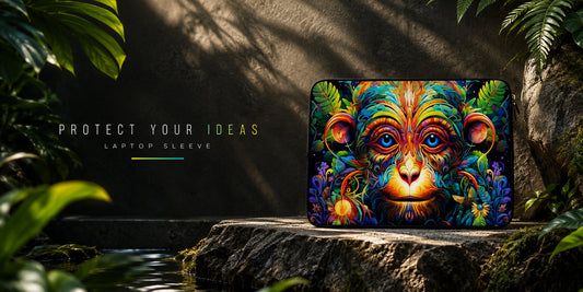 Trippy Monkey Colorful Laptop Sleeve Protective Cover