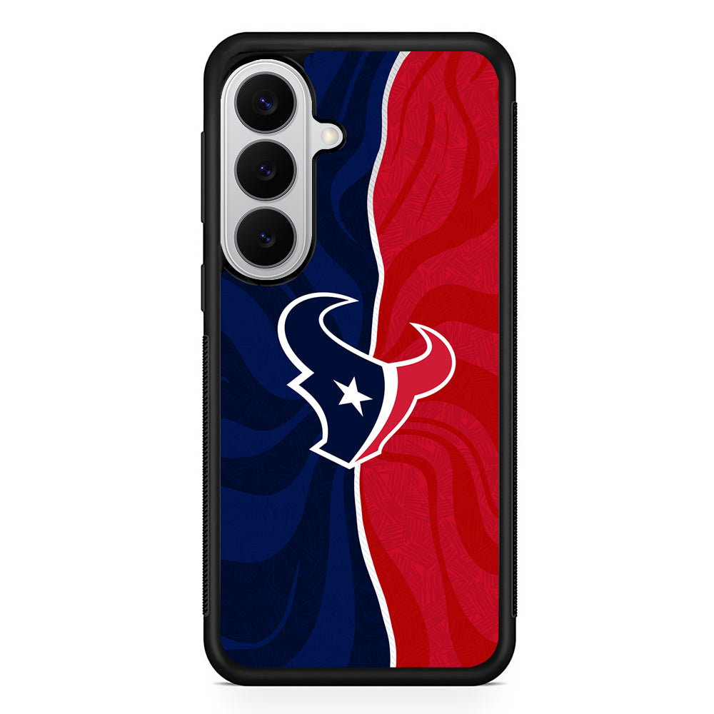 Houston Texans Logo Samsung Galaxy S26 Case | Protective Rubber Cover
