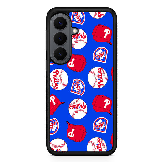Philadelphia Phillies Pattern Samsung Galaxy S26 Plus Case | Slim Rubber Case for Samsung Galaxy S26 Plus