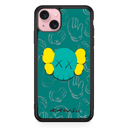 Kaws Face Tosca Touch iPhone 15 Case | Slim Rubber Case for iPhone 15