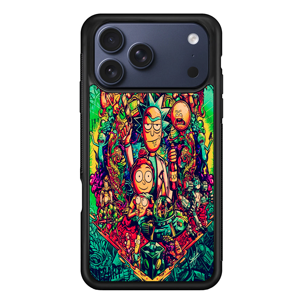 Rick and Morty Cartoon Art iPhone 17 Pro Max Case | Slim Protective Cover for iPhone 17 Pro Max