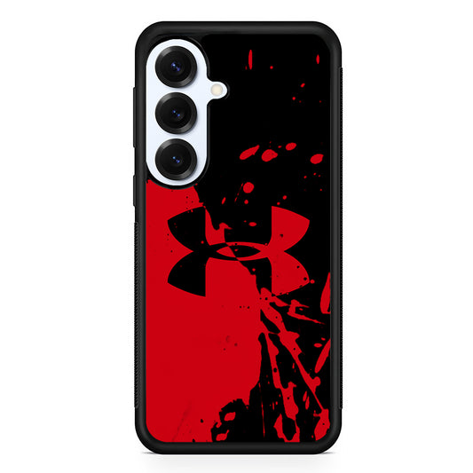 Under Armour Black Red Samsung Galaxy S25 Plus Case | Slim Rubber Case for Samsung Galaxy S25 Plus