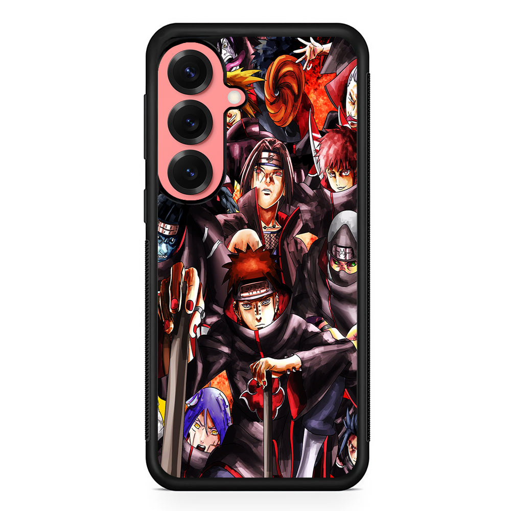 Naruto Akatsuki Full Team Samsung Galaxy S25 Case | Protective Case for Samsung Galaxy S25