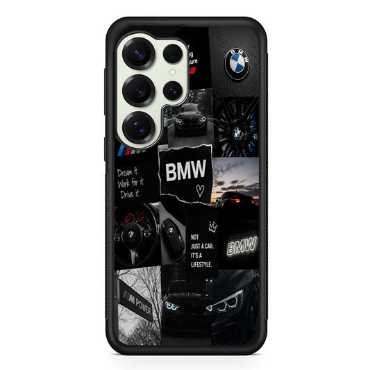 BMW M4 Cinematic Collage Samsung Galaxy S25 Ultra Case | Slim Rubber Case for Samsung Galaxy S25 Ultra
