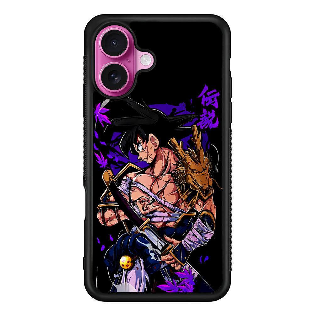 Dragon Ball Z Goku Samurai iPhone 17 Case | Slim Protective Rubber Phone Cover