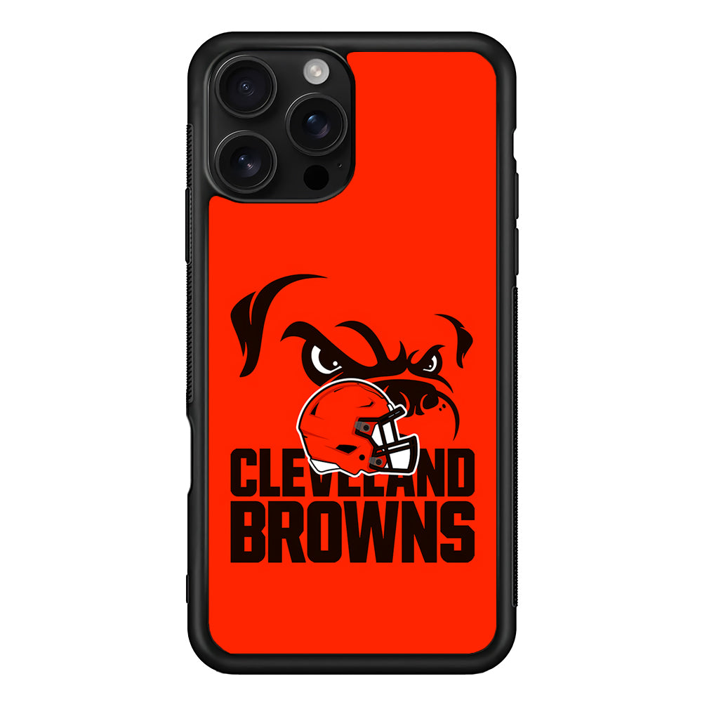 Cleveland Browns Helmet iPhone 16 Pro Case | Durable Protective Case for iPhone 16 Pro