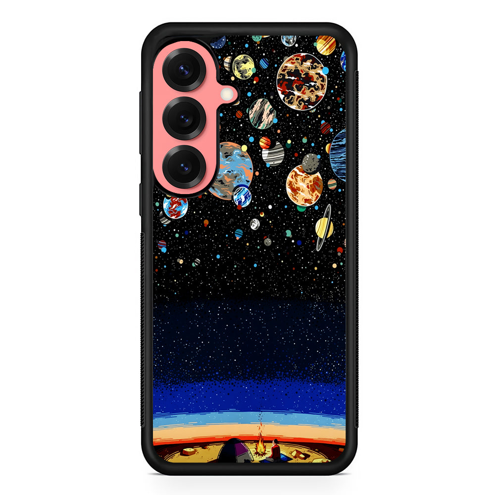 Star Night Camping Samsung Galaxy S25 Case | Protective Case for Samsung Galaxy S25