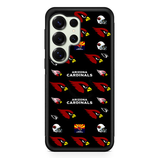 Arizona Cardinals Pattern Samsung Galaxy S25 Ultra Case | Durable Rubber Case for Samsung Galaxy S25 Ultra