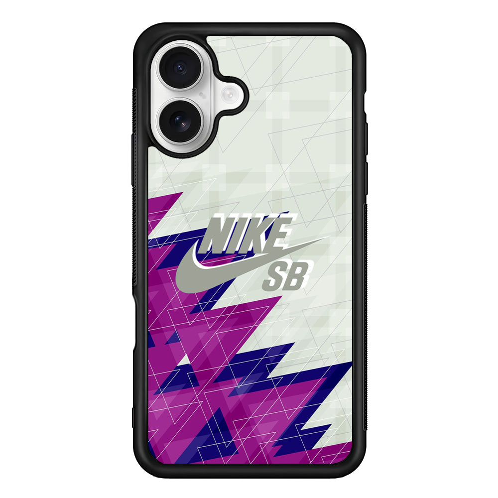 Nike SB Triangle Patern iPhone 16 Plus Case – Slim Fit Protective Phone Case