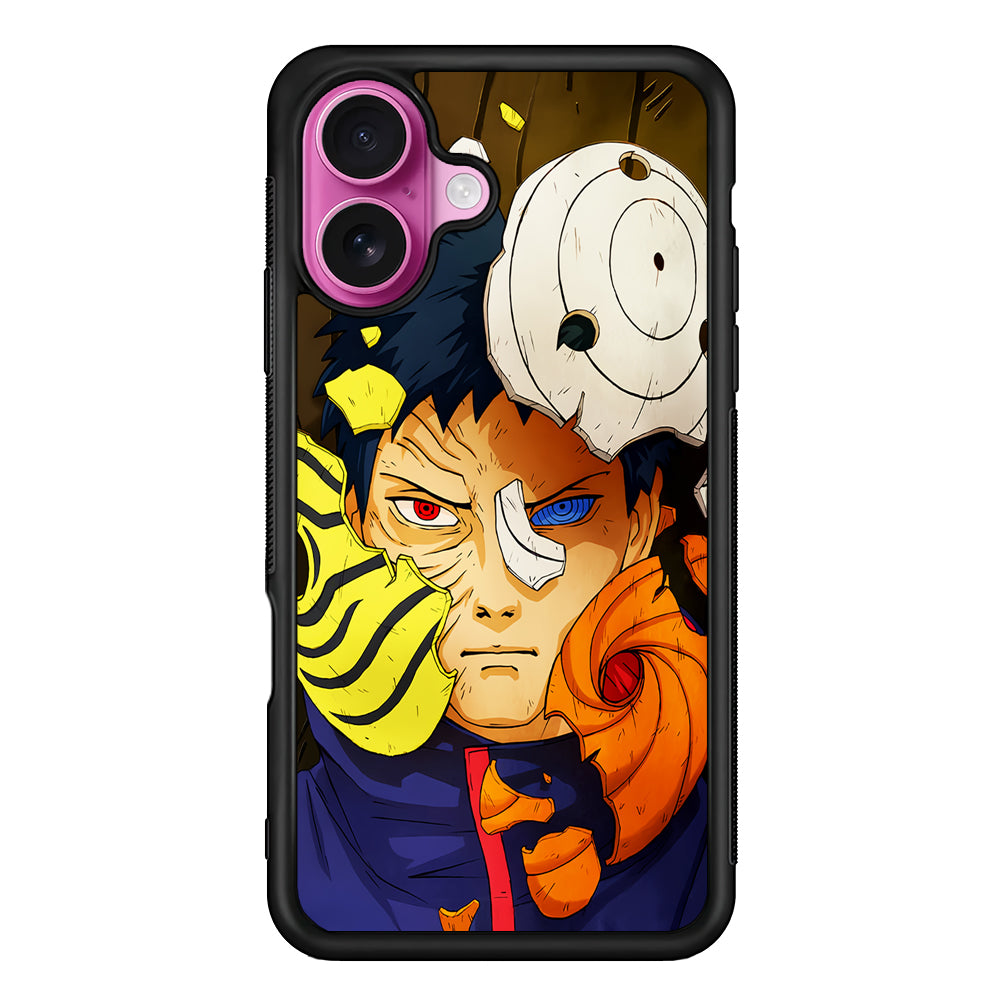 Uchiha Obito Broken Mask iPhone 17 Case | Slim Protective Rubber Phone Cover