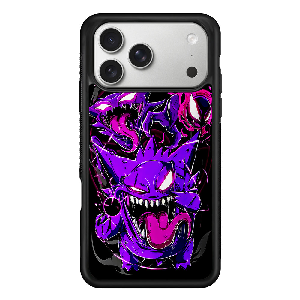 Pokemon Gengar Haunter Gatsly iPhone 17 Pro Case | Slim Rubber Case for iPhone 17 Pro