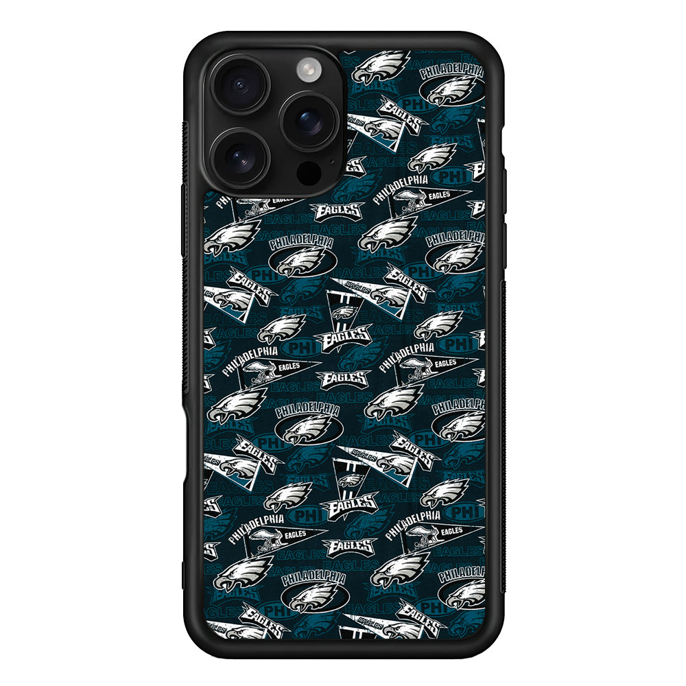 Philadelphia Eagles Patterns iPhone 16 Pro Case | Durable Protective Case for iPhone 16 Pro