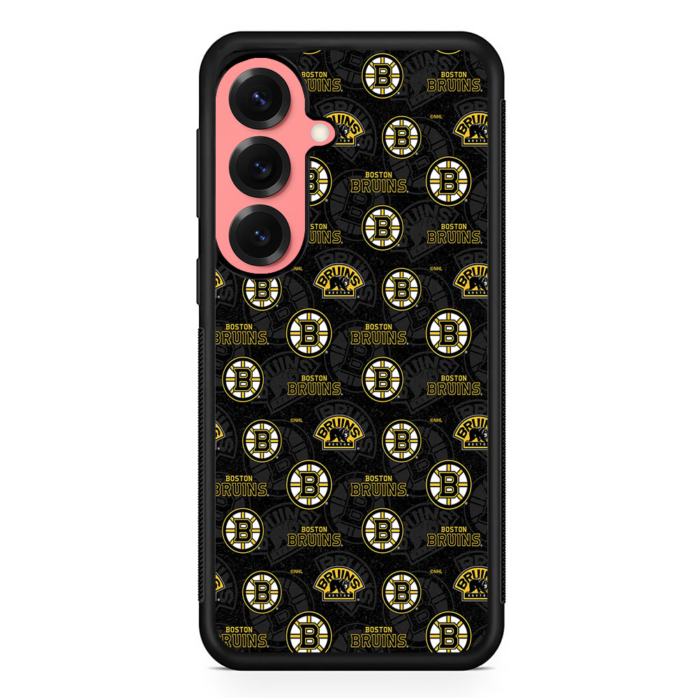 Boston Bruins Pattern Samsung Galaxy S25 Case | Protective Case for Samsung Galaxy S25