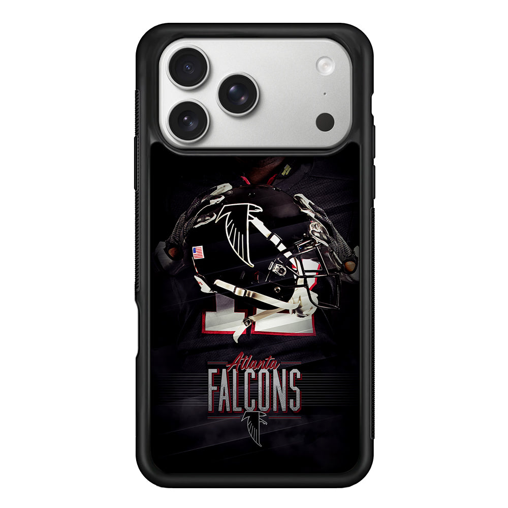 Atlanta Falcons Helmet iPhone 17 Pro Case | Slim Rubber Case for iPhone 17 Pro