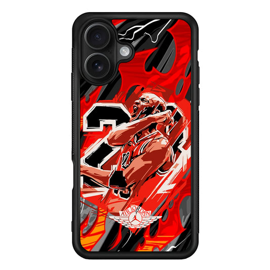 Air Jordan Flaming Spirit iPhone 16 Case - Oxvistore