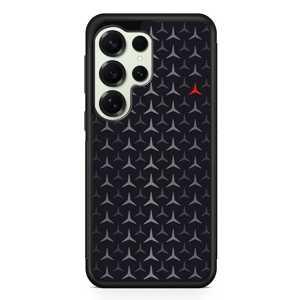 Mercedes-Benz Logos Pattern Samsung Galaxy S25 Ultra Case | Slim Rubber Case for Samsung Galaxy S25 Ultra