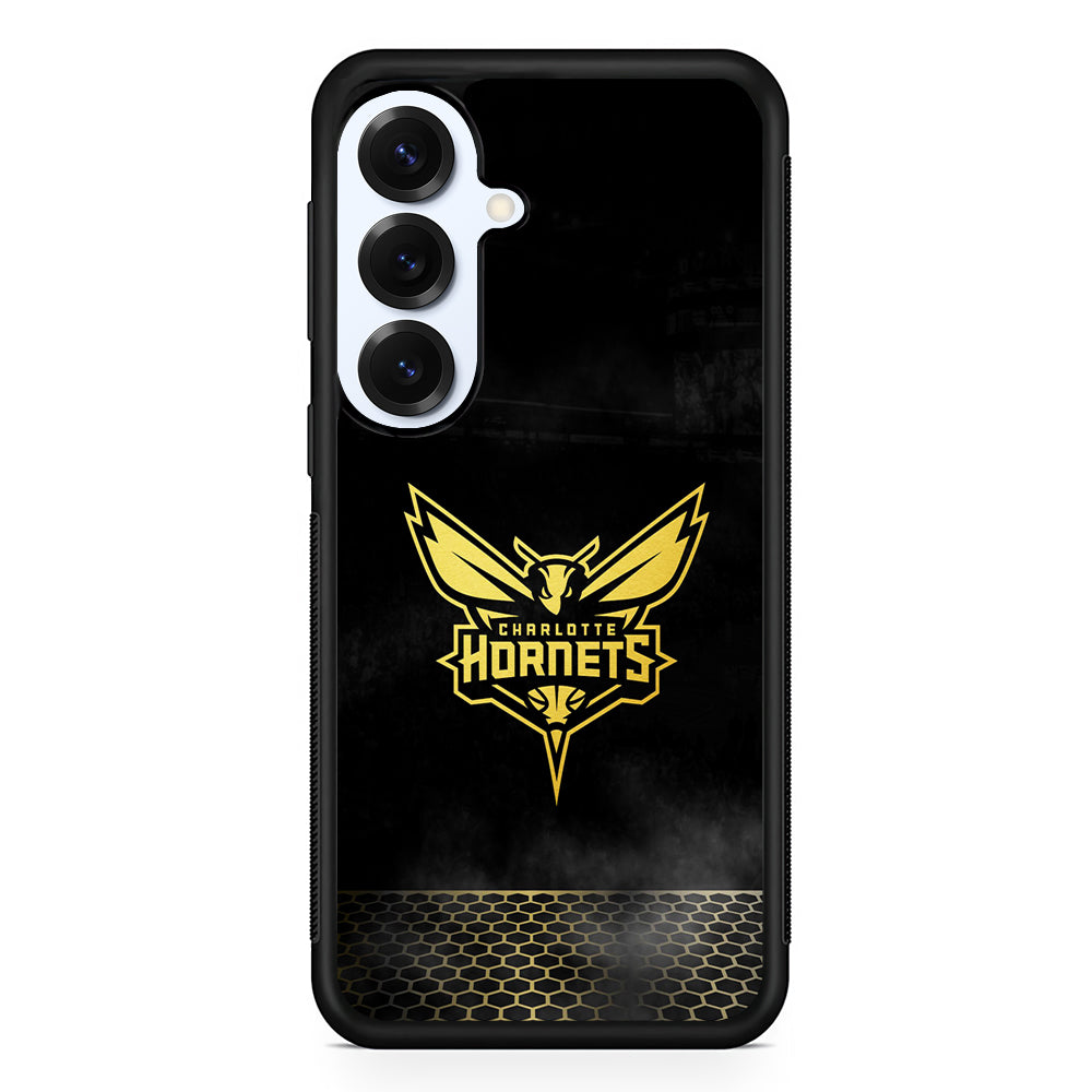 Charlotte Hornets Gold Samsung Galaxy S25 Plus Case | Slim Rubber Cover for Samsung Galaxy S25 Plus