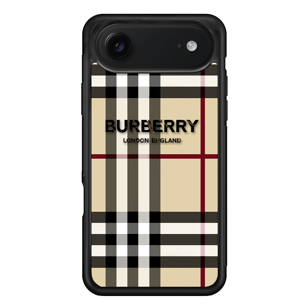 Burberry Cream Pattern iPhone 17 Air Case | Slim Rubber Case for iPhone 17 Air