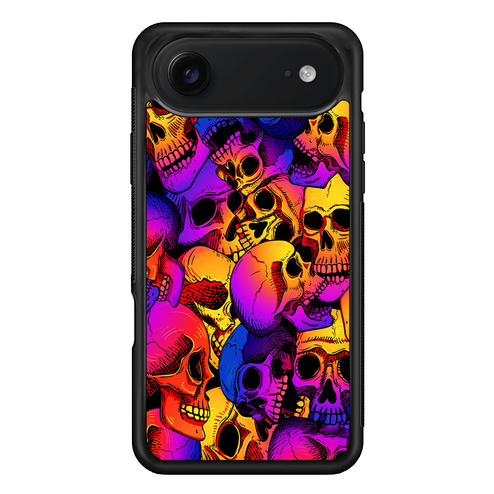 Skulls Pattern Gradient iPhone 17 Air Case | Protective Case for iPhone 17 Air