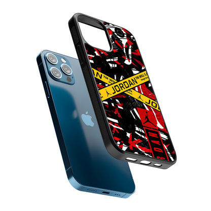 Air Jordan Abstract Camo 2D Rubber Phone Case | Slim Protective Phone Case