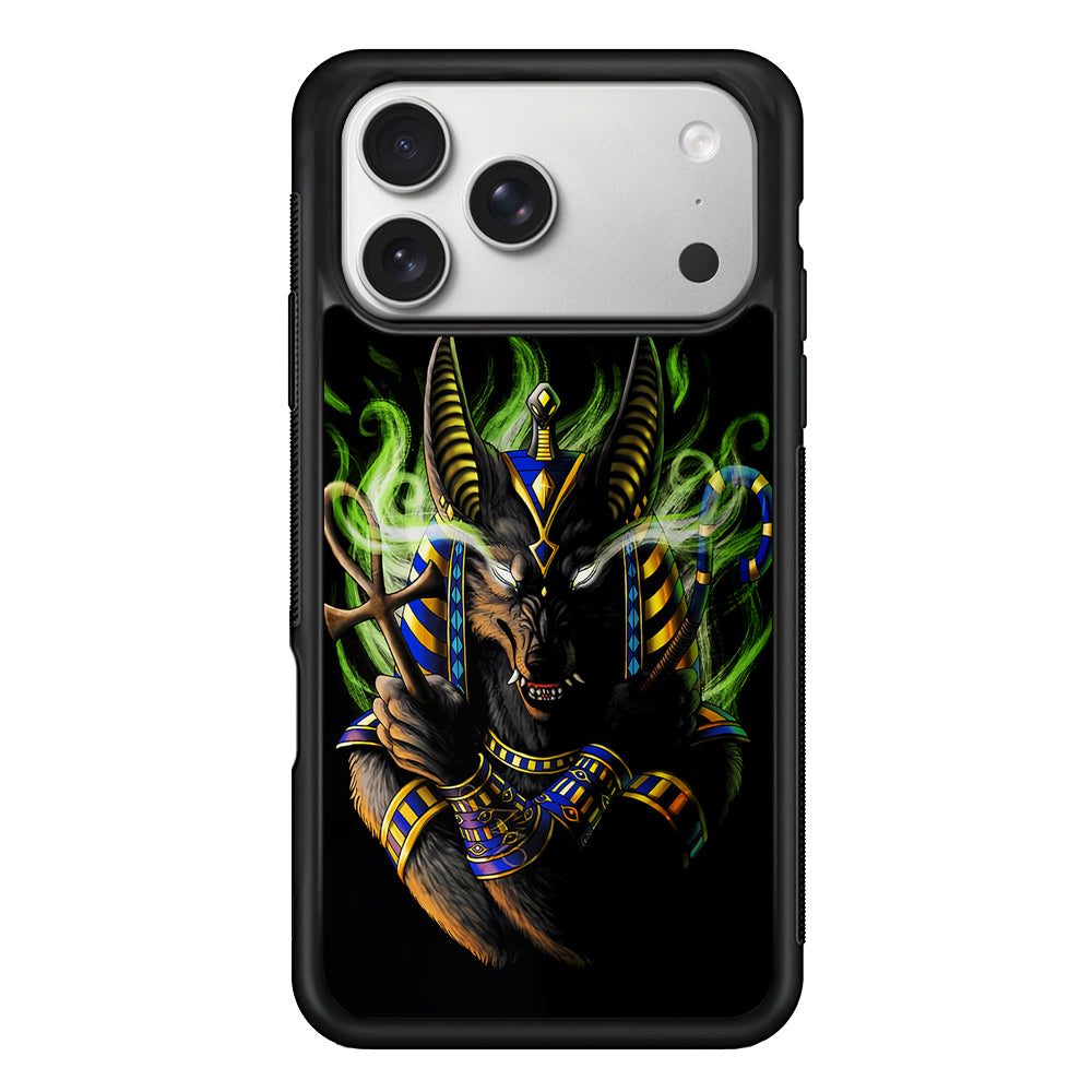 Anubis The God of The Dead iPhone 17 Pro Case | Slim Rubber Case for iPhone 17 Pro