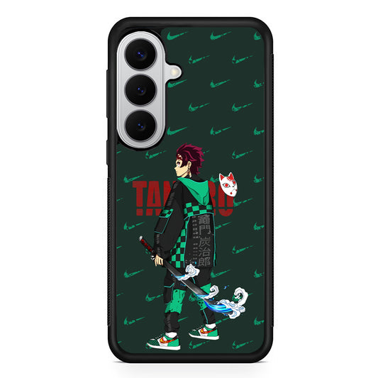 Nike on Tanjiro Suit Samsung Galaxy S26 Case | Slim Samsung Galaxy S26 Rubber Case