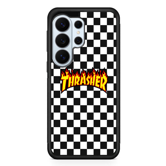 Thrasher Chess Pattern Samsung Galaxy S26 Ultra Case | Protective Phone Cover