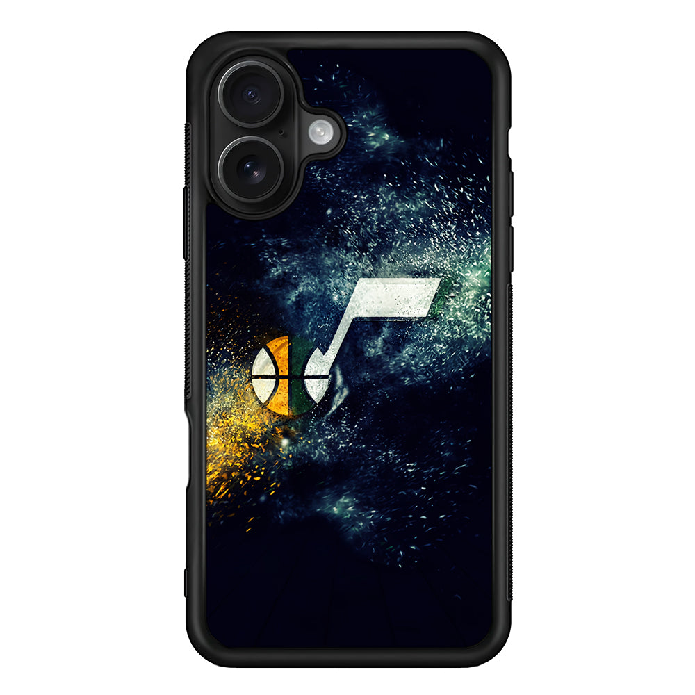 Utah Jazz Art iPhone 16 Case - Oxvistore