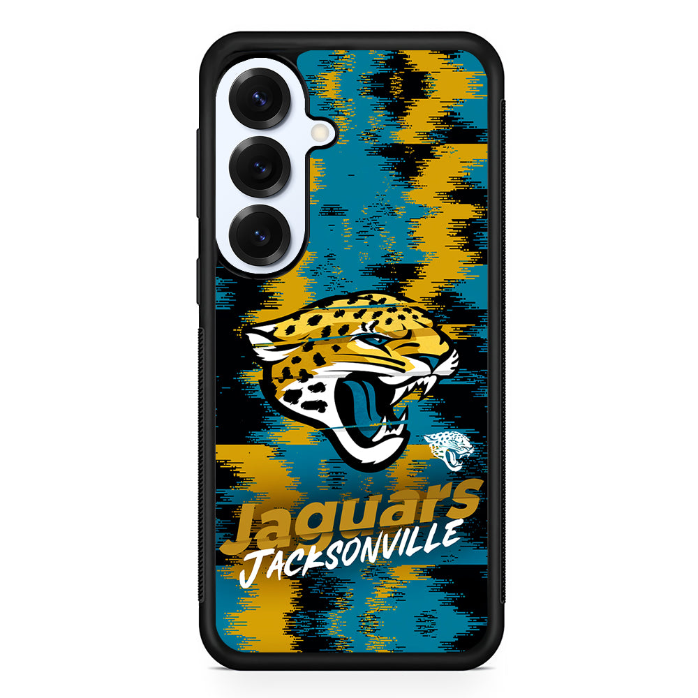 Jacksonville Jaguars Abstract Color Samsung Galaxy S25 Plus Case | Slim Rubber Cover for Samsung Galaxy S25 Plus