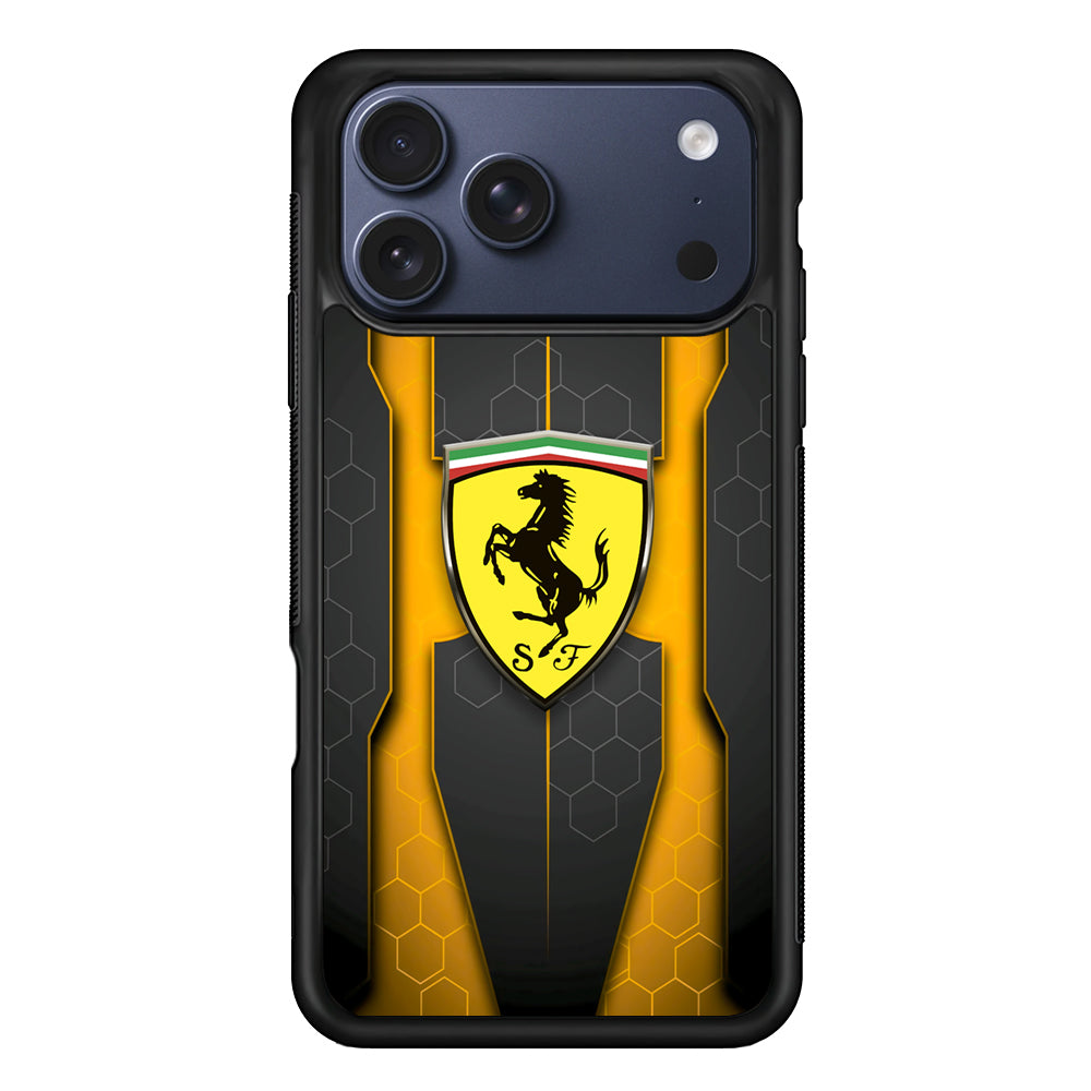Ferrari Sweet Futuristic Shapes iPhone 17 Pro Max Case | Durable Rubber Case for iPhone 17 Pro Max