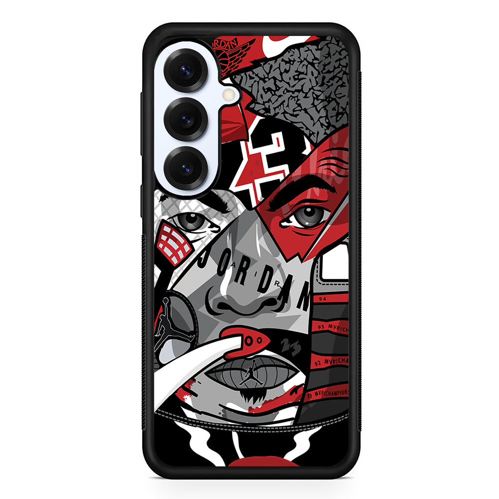 Air Jordan Warrior's Eyes Samsung Galaxy S25 Plus Case | Durable Samsung Galaxy S25 Plus Phone Case