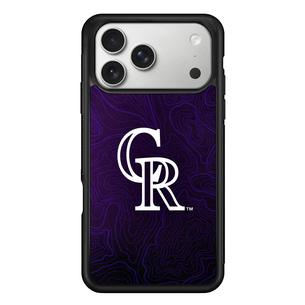 Colorado Rockies Abstract iPhone 17 Pro Case | Slim Rubber Case for iPhone 17 Pro