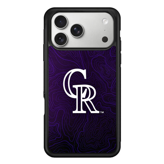 Colorado Rockies Abstract iPhone 17 Pro Case | Slim Rubber Case for iPhone 17 Pro