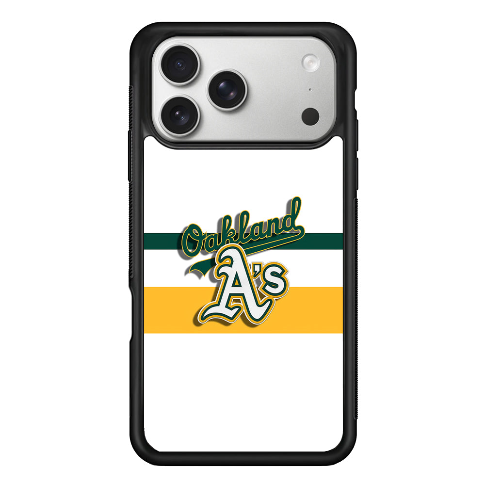 Oakland Athletics Logo iPhone 17 Pro Case | Slim Rubber Case for iPhone 17 Pro