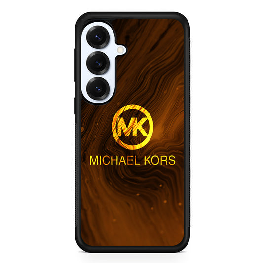 Michael Kors Brown Abstract Samsung Galaxy S25 Plus Case | Slim Rubber Case for Samsung Galaxy S25 Plus