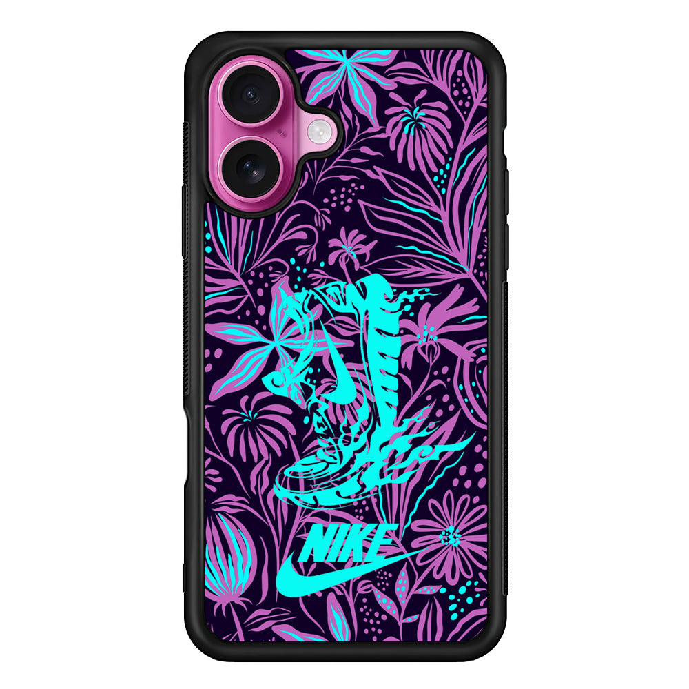 Nike Trial Forest Trip iPhone 17 Case - Slim Rubber Case for iPhone 17