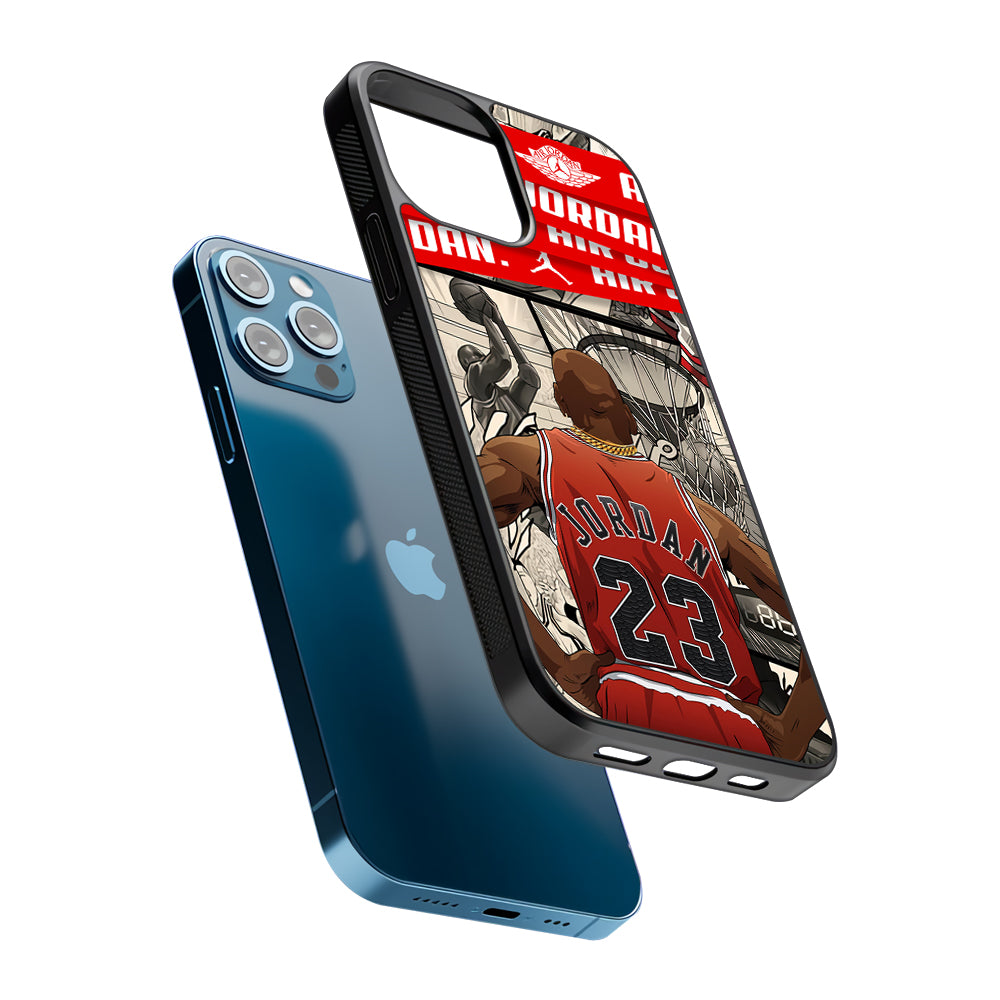 Air Jordan Looking at Victory 2D Rubber Phone Case | Slim Protective Phone Case