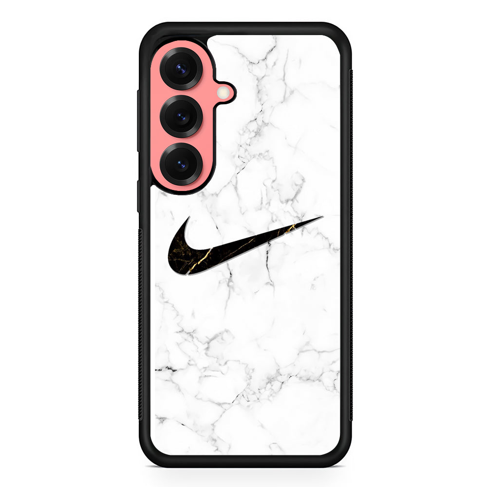 Nike Gold Line in Marble Samsung Galaxy S25 Case | Slim Protective Cover for Samsung Galaxy S25