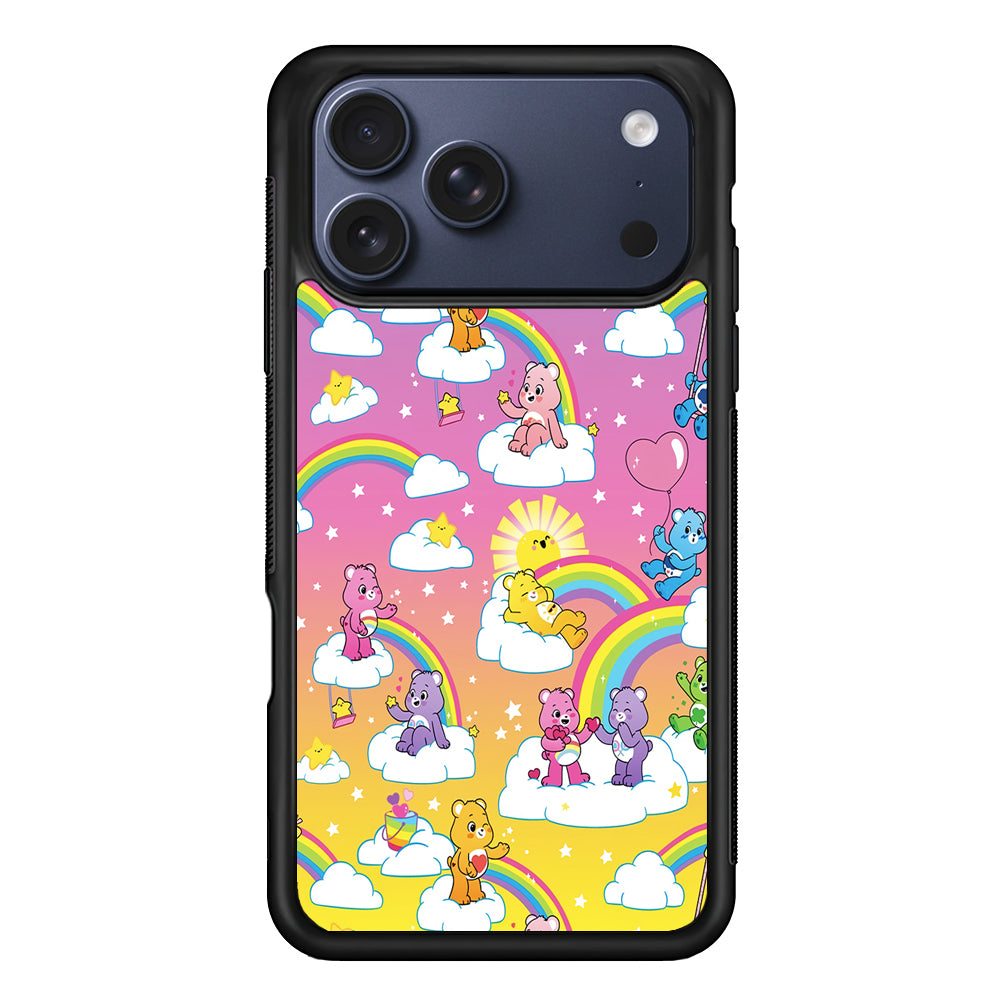 Care Bear Rainbow Pastel Trippy iPhone 17 Pro Max Case | Slim Protective Cover for iPhone 17 Pro Max