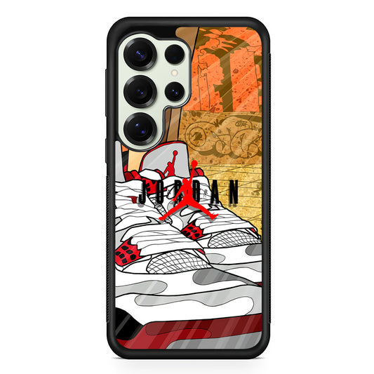 Air Jordan The Cartoon Shoes Samsung Galaxy S25 Ultra Case | Durable Rubber Case for Samsung Galaxy S25 Ultra