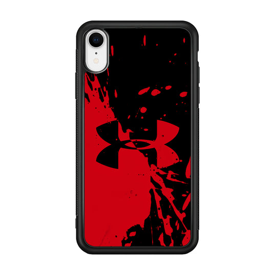 Under Armour Black Red iPhone XR Case | Slim Rubber Case for iPhone XR