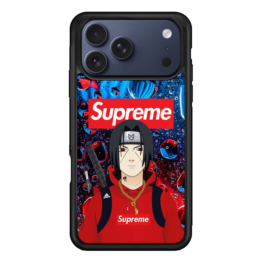 Supreme Itachi Flying Water iPhone 17 Pro Max Case | Slim Rubber Case for iPhone 17 Pro Max