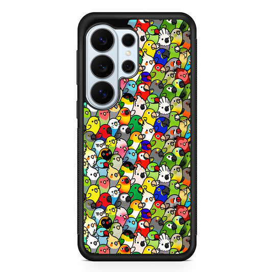 Kawaii Birds Pattern Samsung Galaxy S26 Ultra Case | Protective Phone Cover