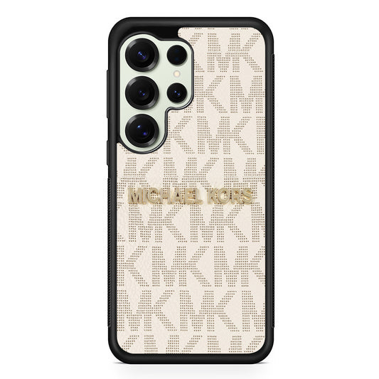 Michael Kors White Pattern Samsung Galaxy S25 Ultra Case | Slim Rubber Case for Samsung Galaxy S25 Ultra