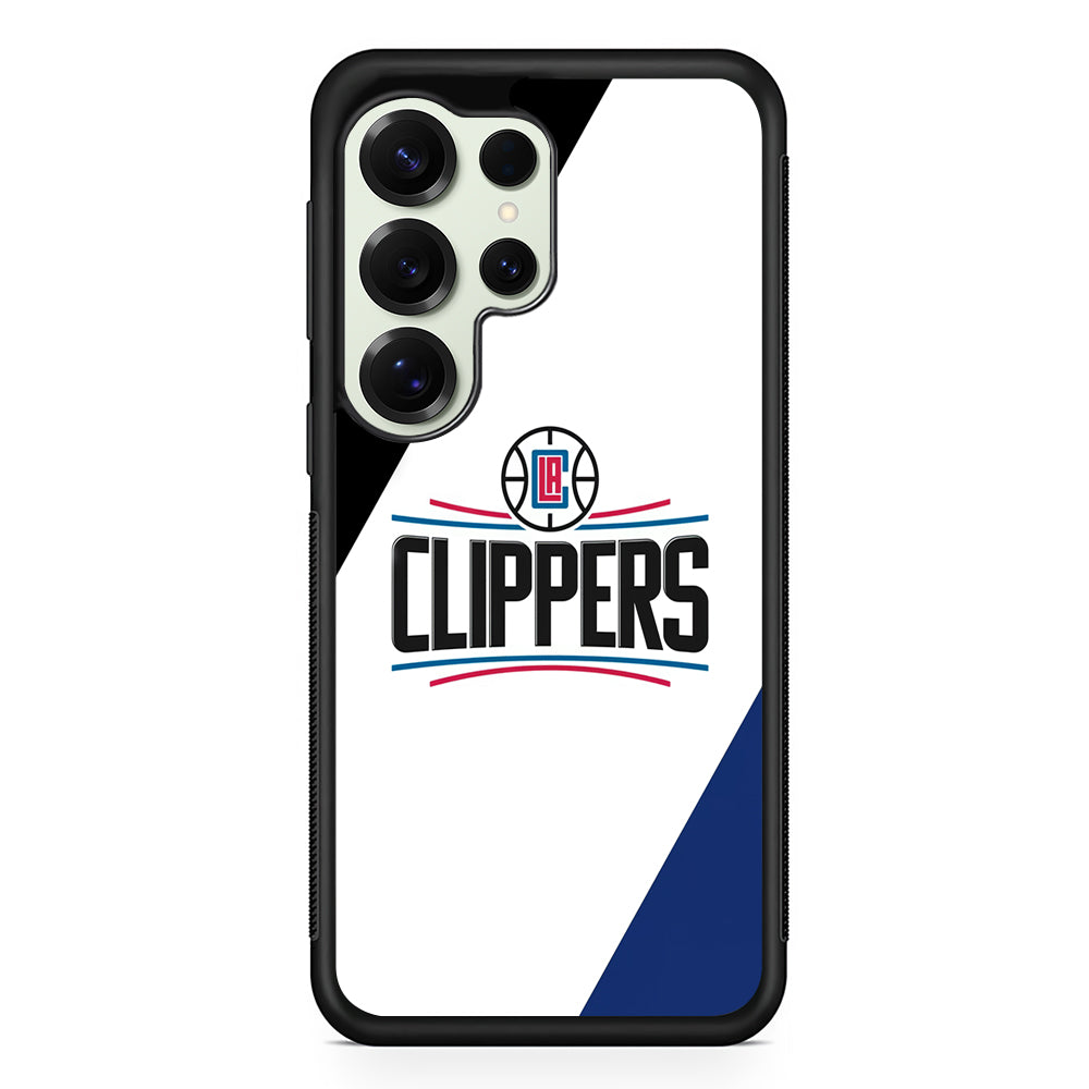 LA Clippers Logo Samsung Galaxy S25 Ultra Case | Durable Rubber Case for Samsung Galaxy S25 Ultra